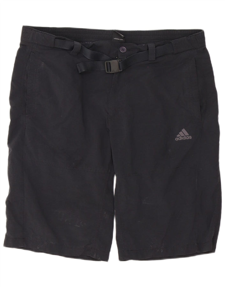 Adidas Mens Climalite Chino Shorts W38 XL Black Polyester