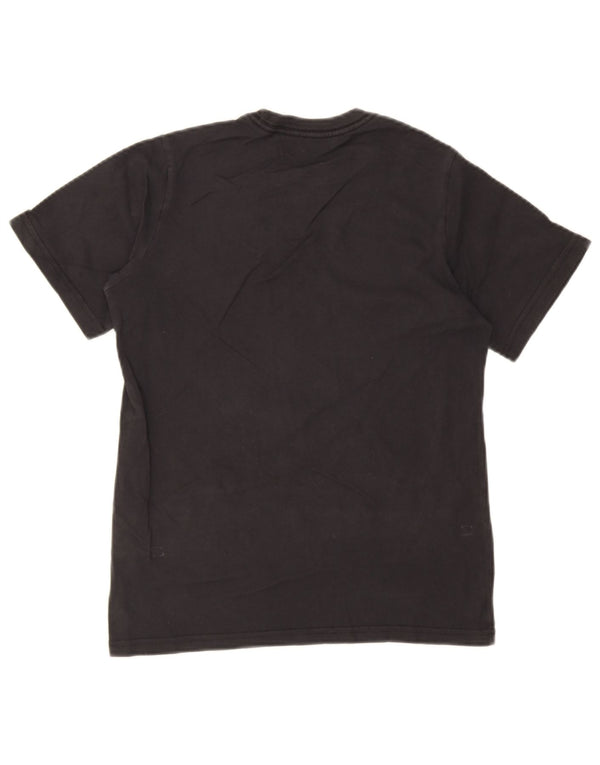 Nik George Boys Graphic T-Shirt Top 10-11 Years Medium Black Cotton