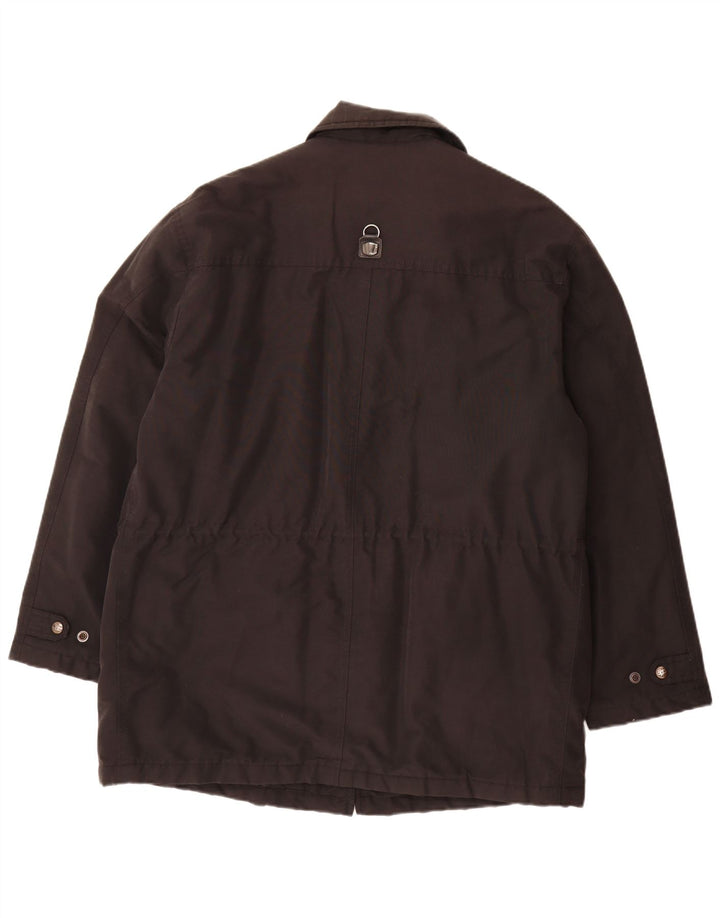 Piero Guidi Mens Utility Jacket UK 42 XL Black Cotton
