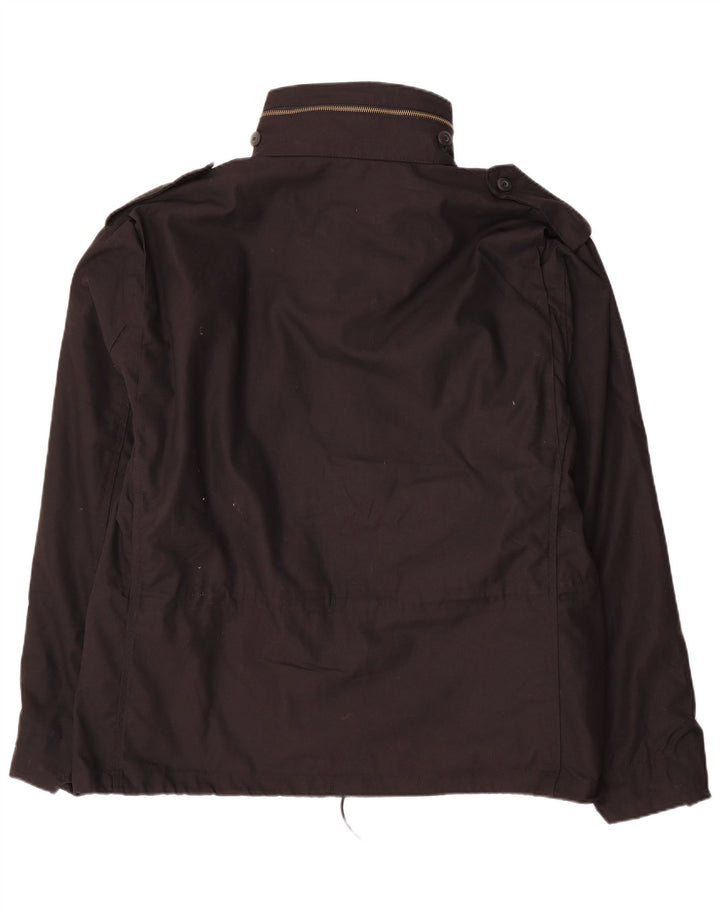 Brandit Mens Military Utility Jacket UK 44 2XL Black Cotton