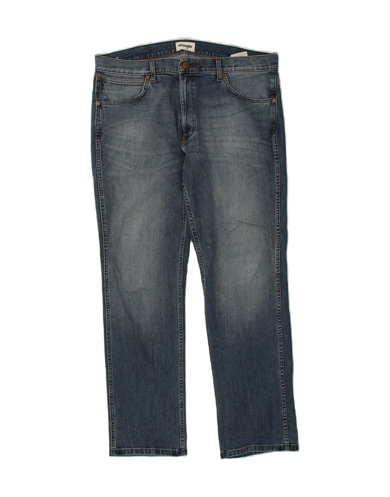 WRANGLER Mens Greensboro Straight Jeans W36 L32 Blue Cotton Vintage Wrangler and Second-Hand Wrangler from Messina Hembry 