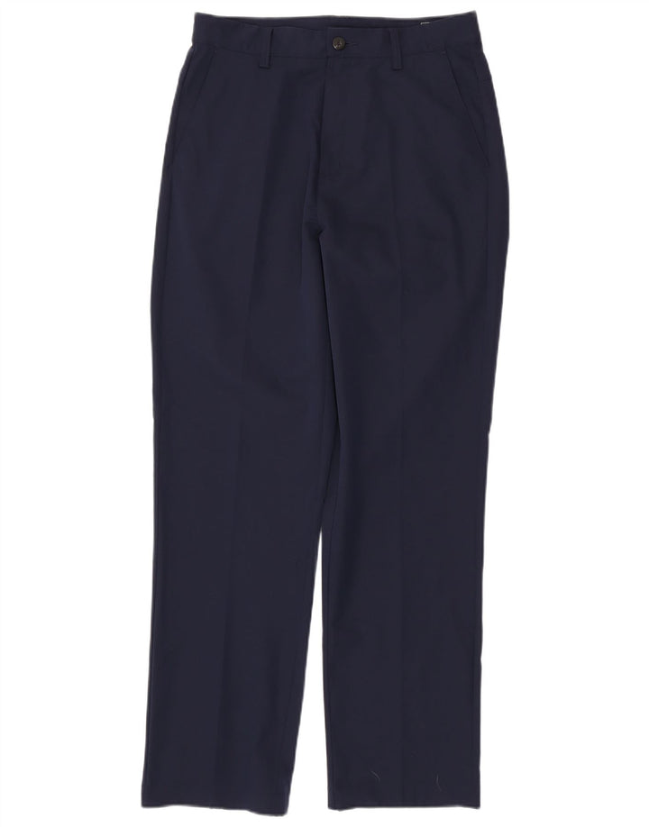 ADIDAS Mens Climalite Straight Chino Trousers W30 L32 Navy Blue Polyester