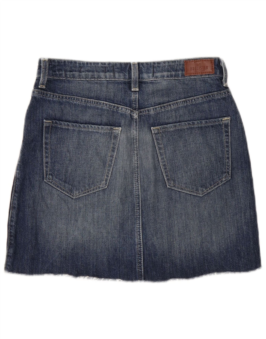 Hollister Womens Mini Denim Skirt W28 Medium Blue Cotton