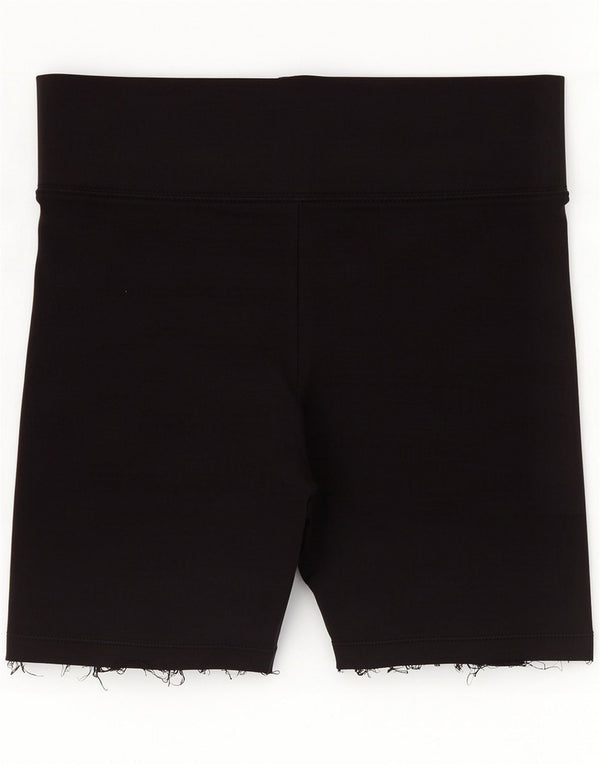 Nike Womens Sport Shorts UK 12 Medium Black Cotton