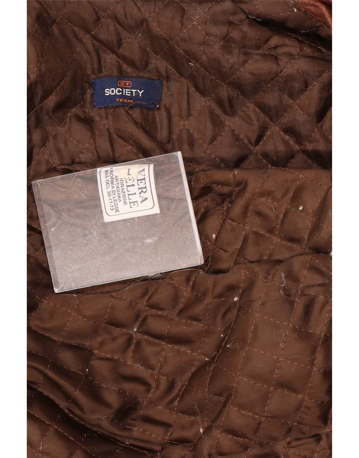 Mens Leather Jacket UK 40 Large