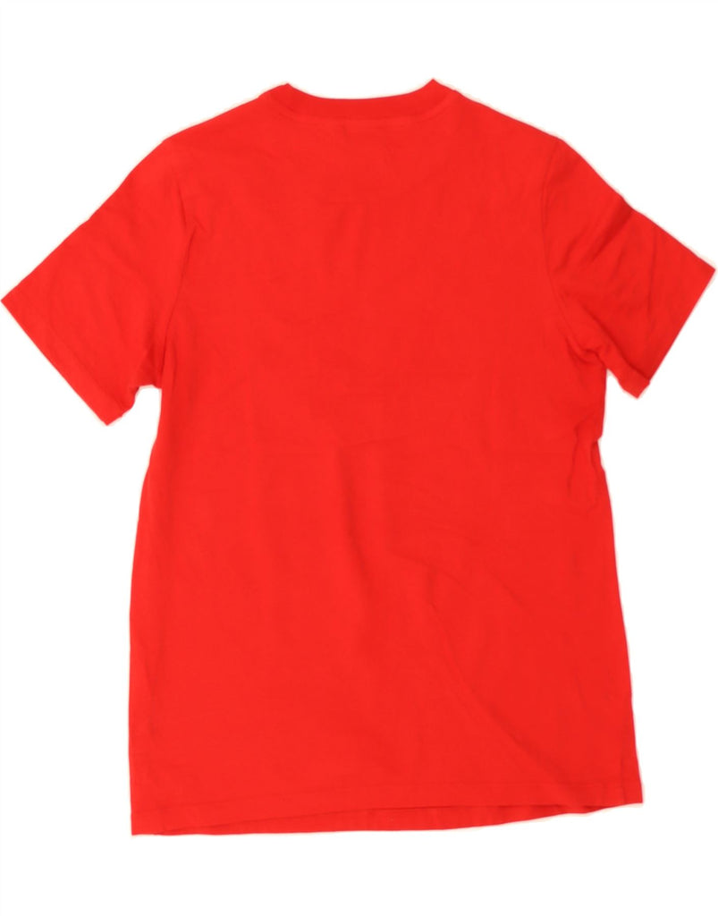 ADIDAS Womens Graphic T-Shirt Top UK 12 Medium Red Vintage Adidas and Second-Hand Adidas from Messina Hembry 