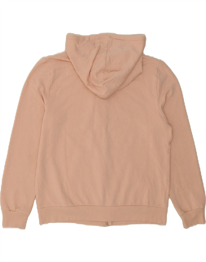 EDDIE BAUER Womens Zip Hoodie Sweater UK 12 Medium Pink Cotton Vintage Eddie Bauer and Second-Hand Eddie Bauer from Messina Hembry 