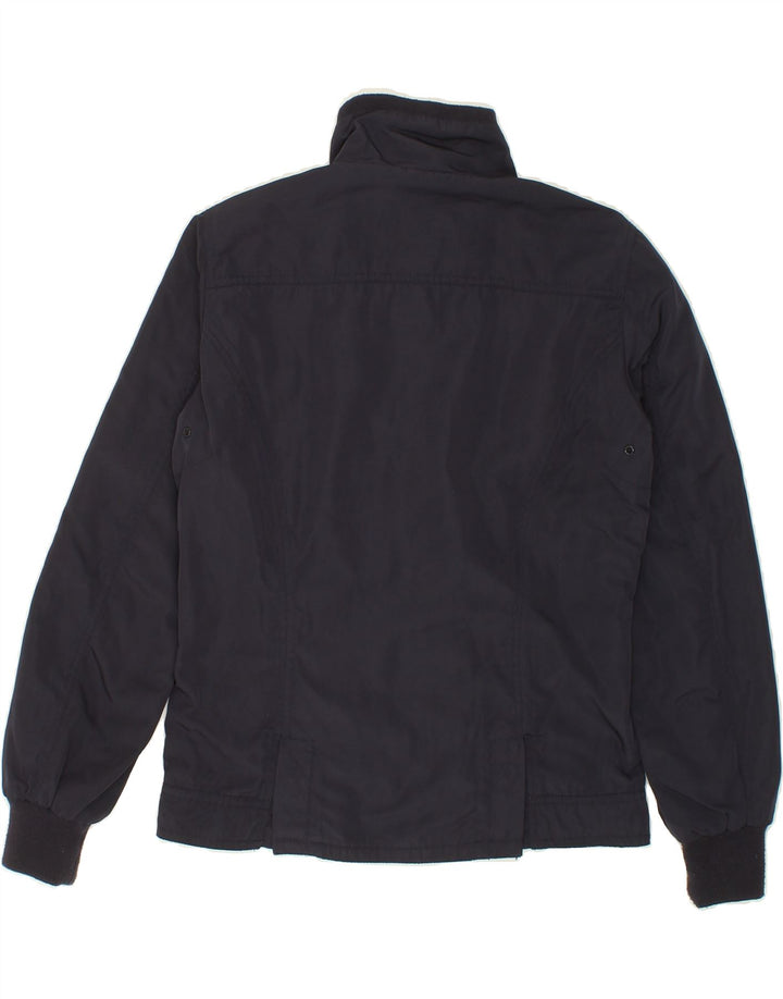 ELLESSE Womens Bomber Jacket UK 14 Medium Navy Blue Vintage Ellesse and Second-Hand Ellesse from Messina Hembry 