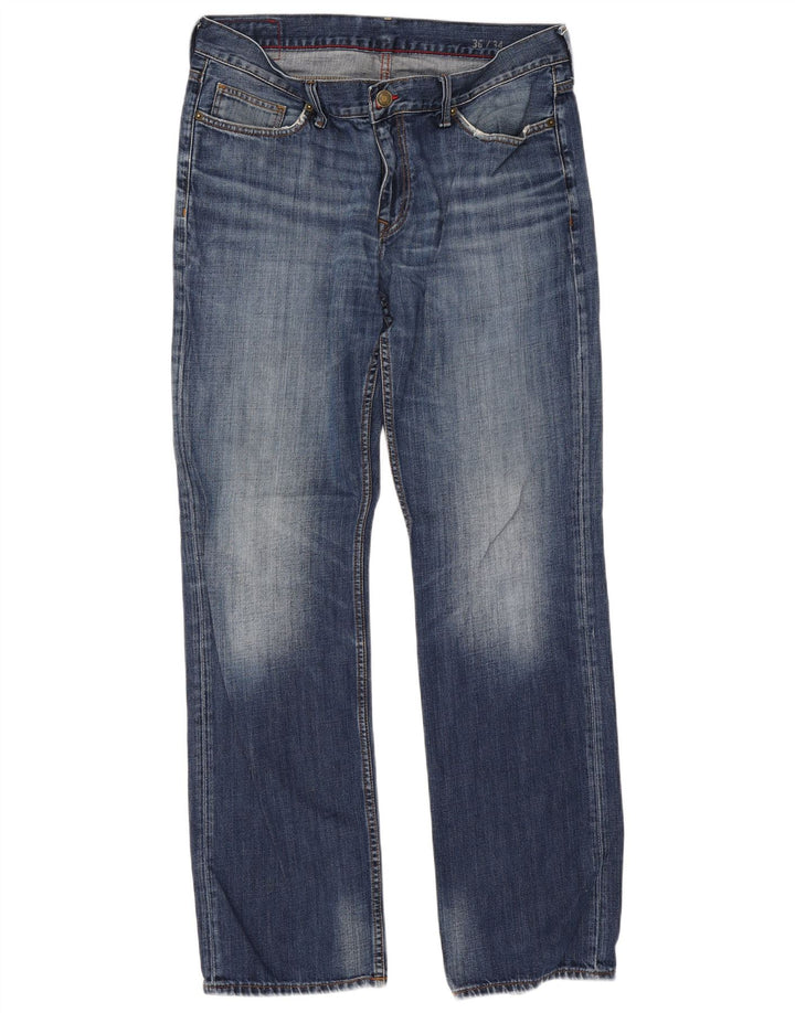 Tommy Hilfiger Mens Regular Straight Jeans W36 L34 Blue Cotton