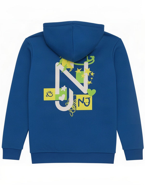 Puma Boys Hoodie Jumper 11-12 Years Blue Cotton
