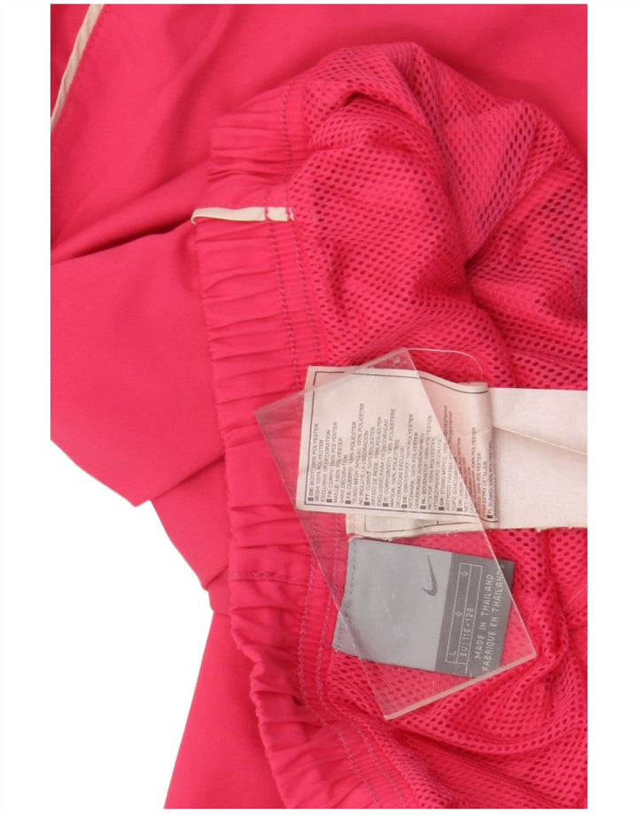 Nike Girls Bermuda Sport Shorts 7-8 Years Large Pink Polyester