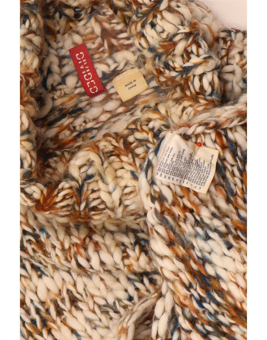 Divided Womens Roll Neck Jumper Sweater EU 36 Small Multicoloured Flecked