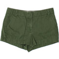 J. CREW Womens Chino Shorts US 10 Large W32 Green Cotton Vintage J. Crew and Second-Hand J. Crew from Messina Hembry 