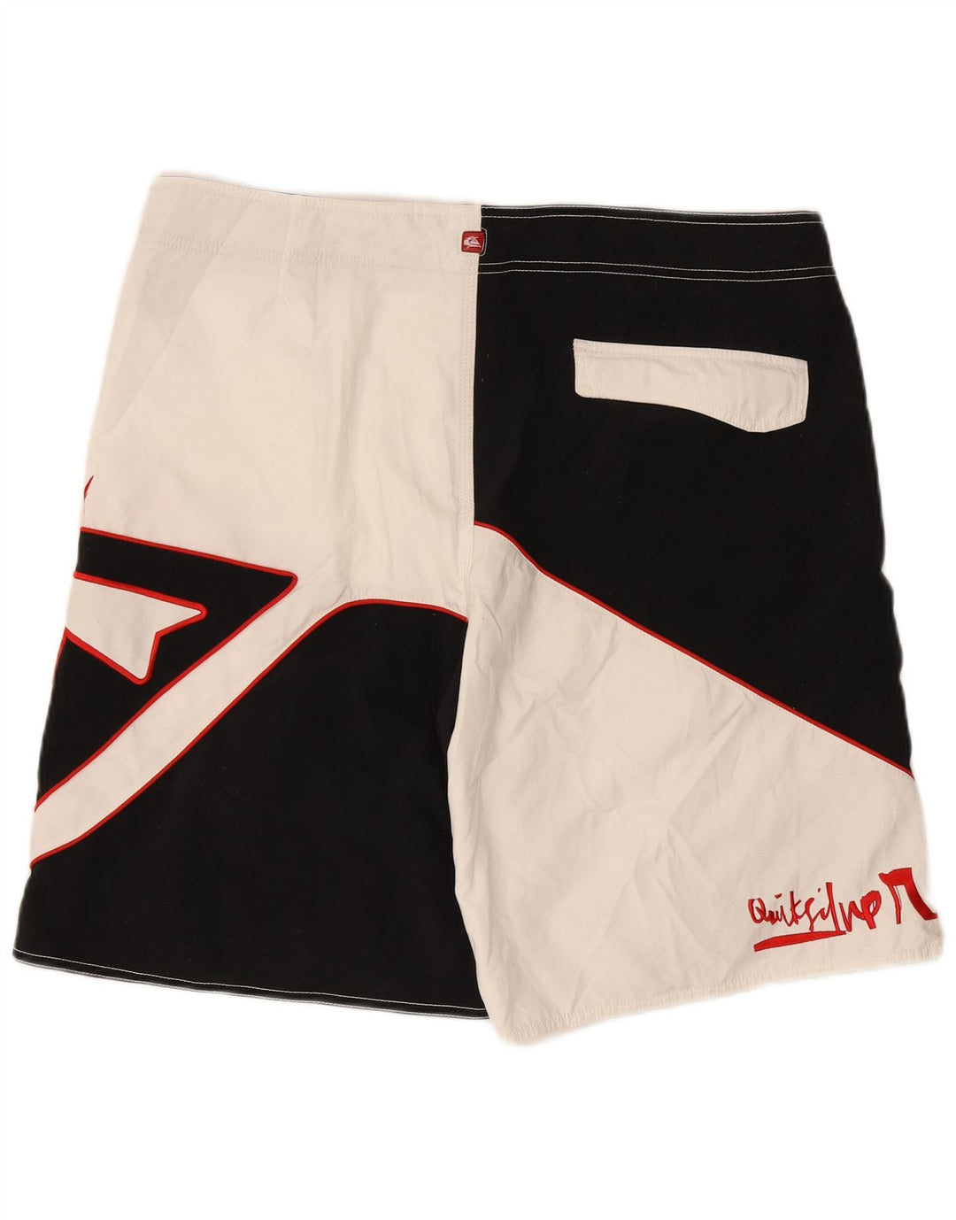 Quiksilver Mens Graphic Swimming Shorts XL Black Colourblock Polyester