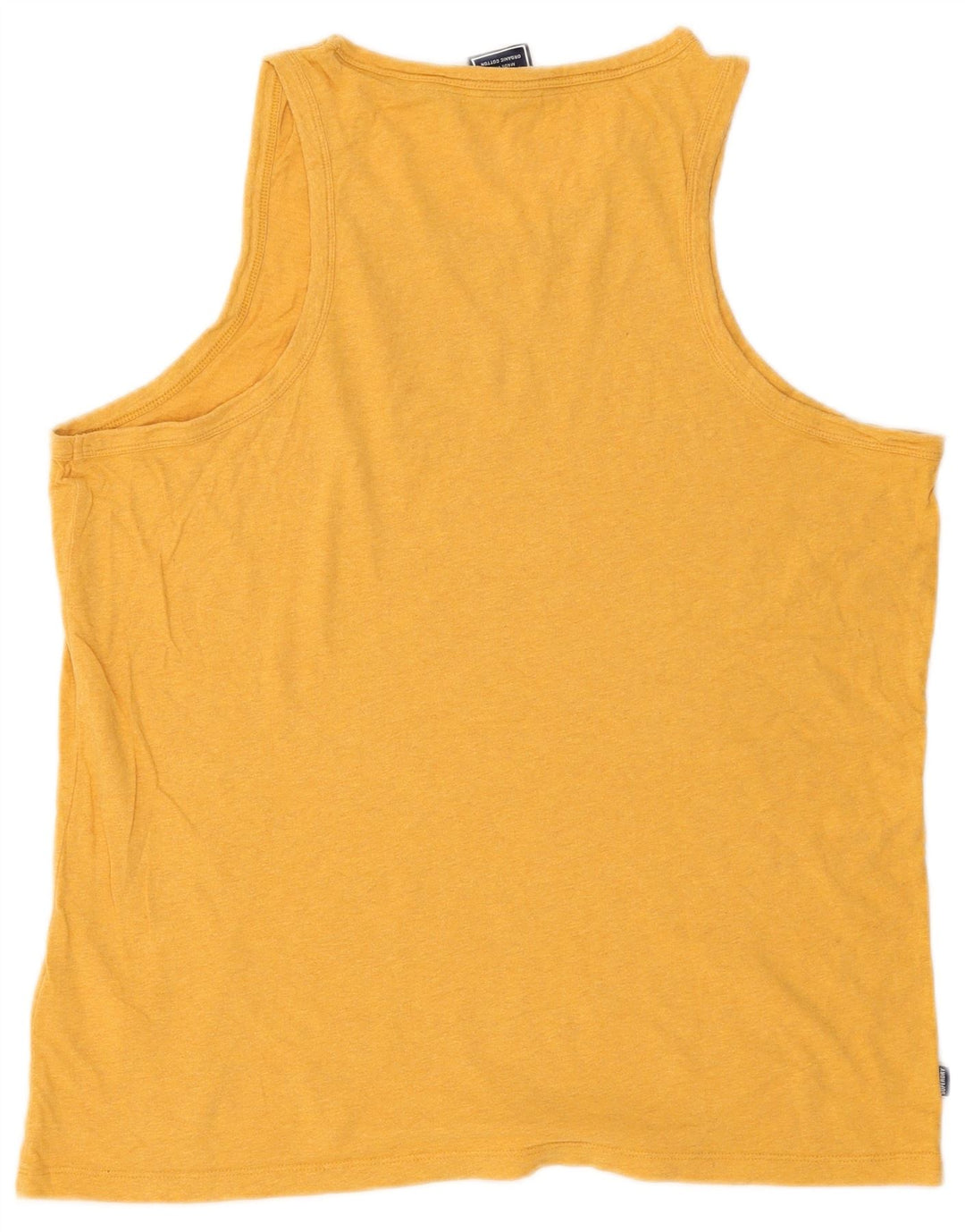 Superdry Mens Vest Top 2XL Yellow Cotton