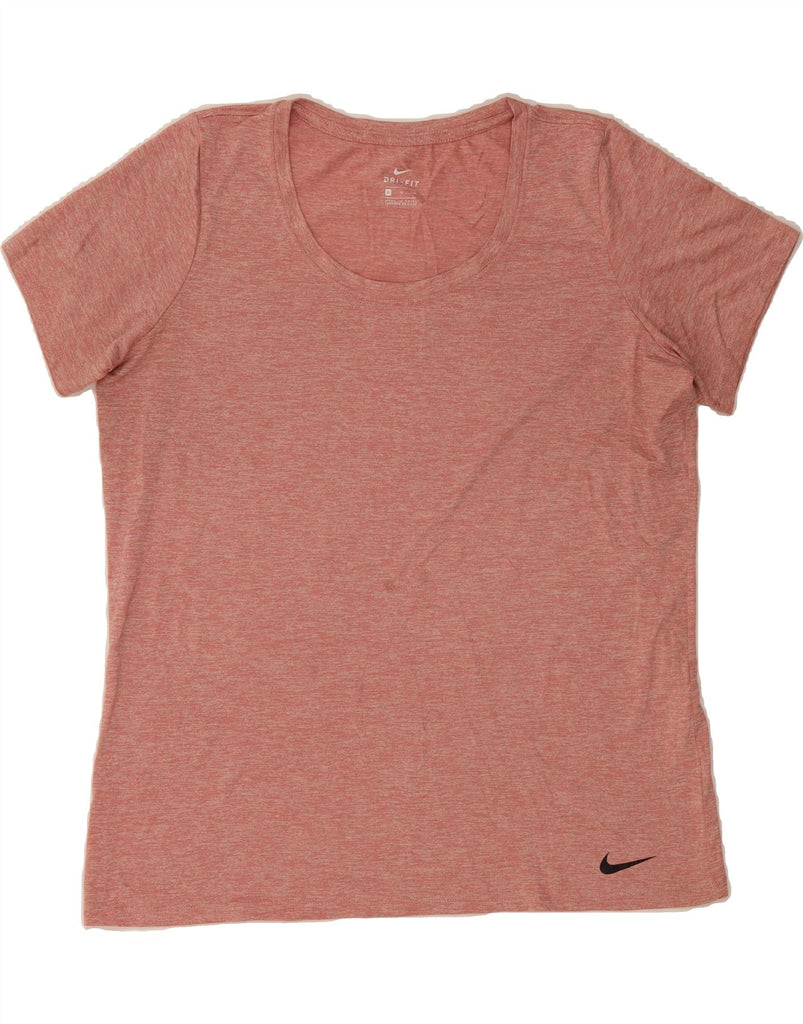 NIKE Womens Dri Fit T-Shirt Top UK 18 XL Pink Flecked Vintage Nike and Second-Hand Nike from Messina Hembry 