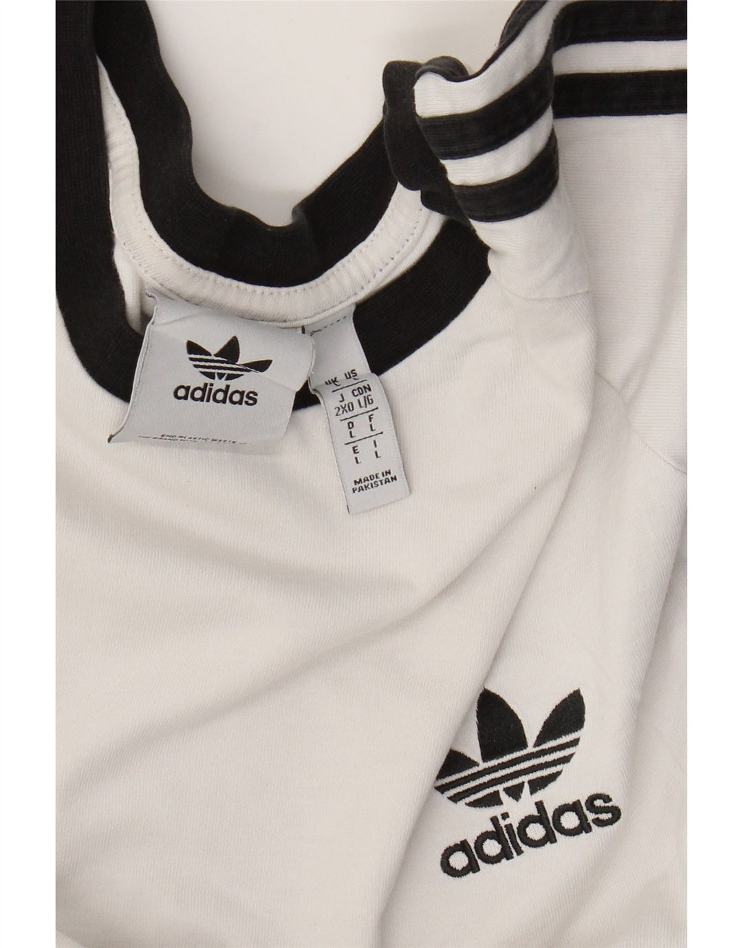 Adidas Mens Top Long Sleeve Large White