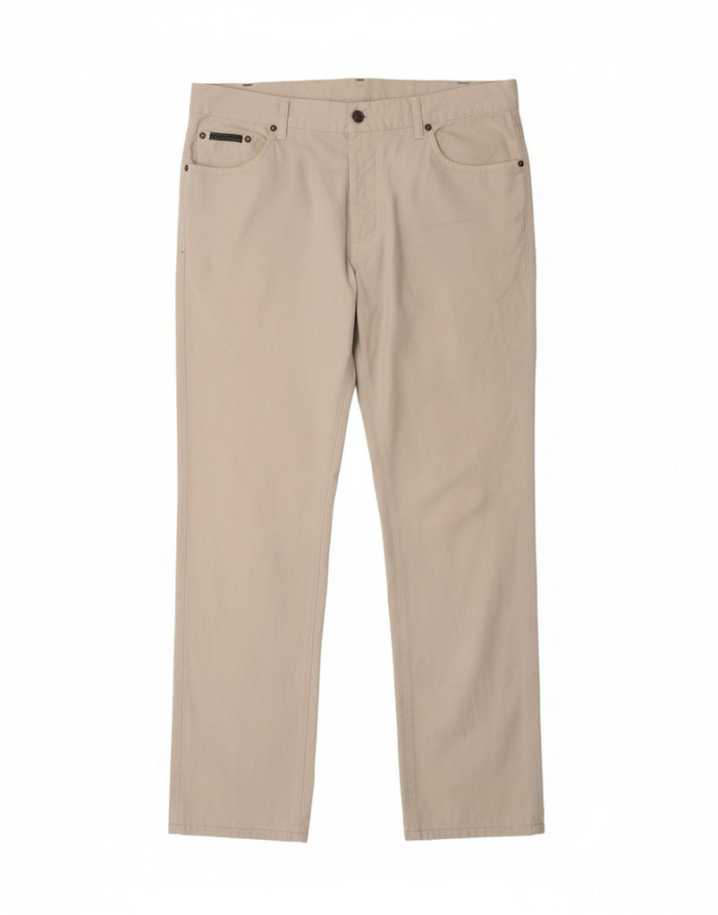 GANT Mens Straight Casual Trousers W36 L36 Off White Cotton Vintage Gant and Second-Hand Gant from Messina Hembry 