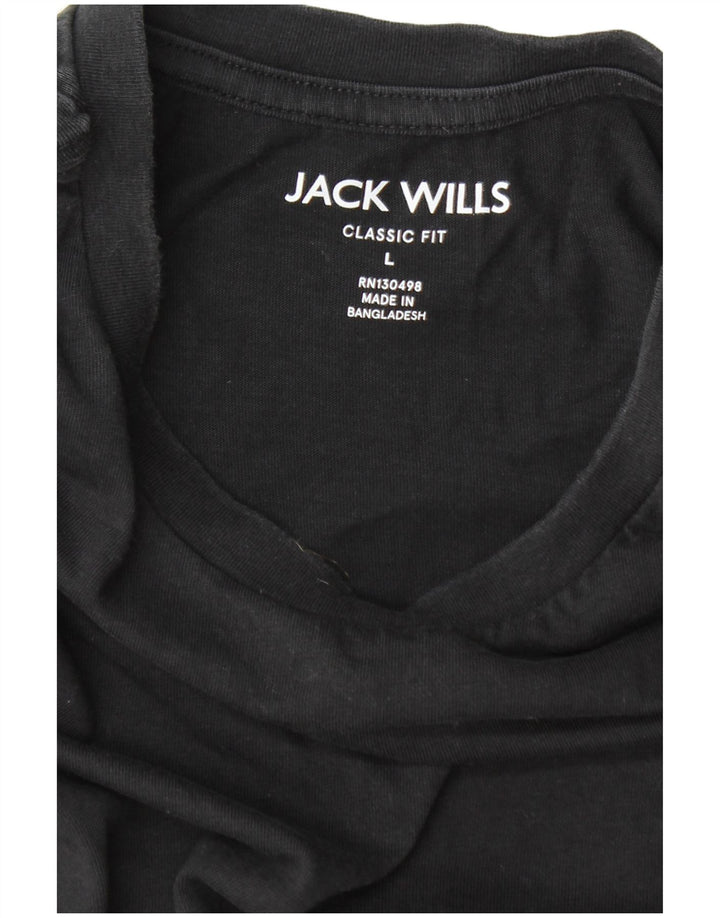 Jack Wills Mens Classic Fit T-Shirt Top Large Grey