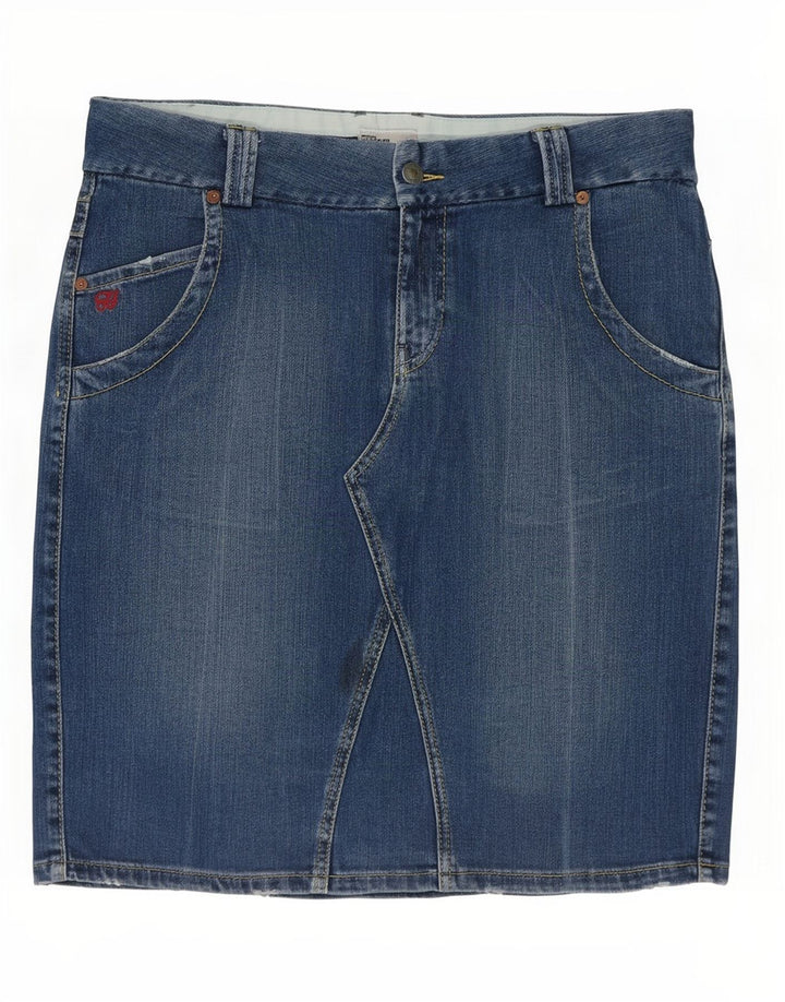 Tommy Hilfiger Womens Denim Skirt Large W36 Blue Cotton