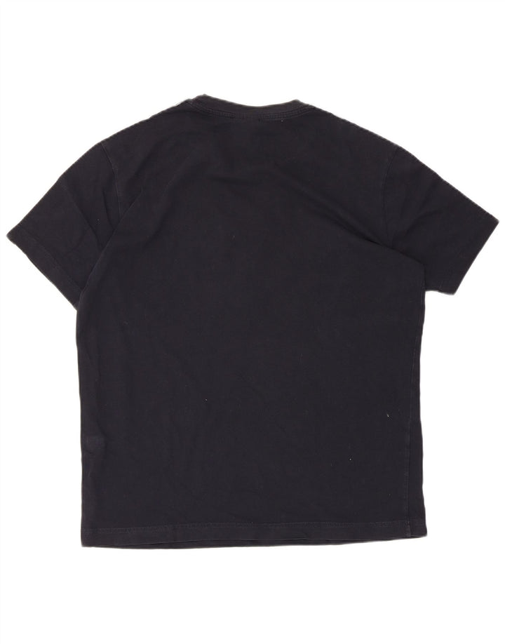 CHAMPION Mens Graphic T-Shirt Top Small Navy Blue Cotton