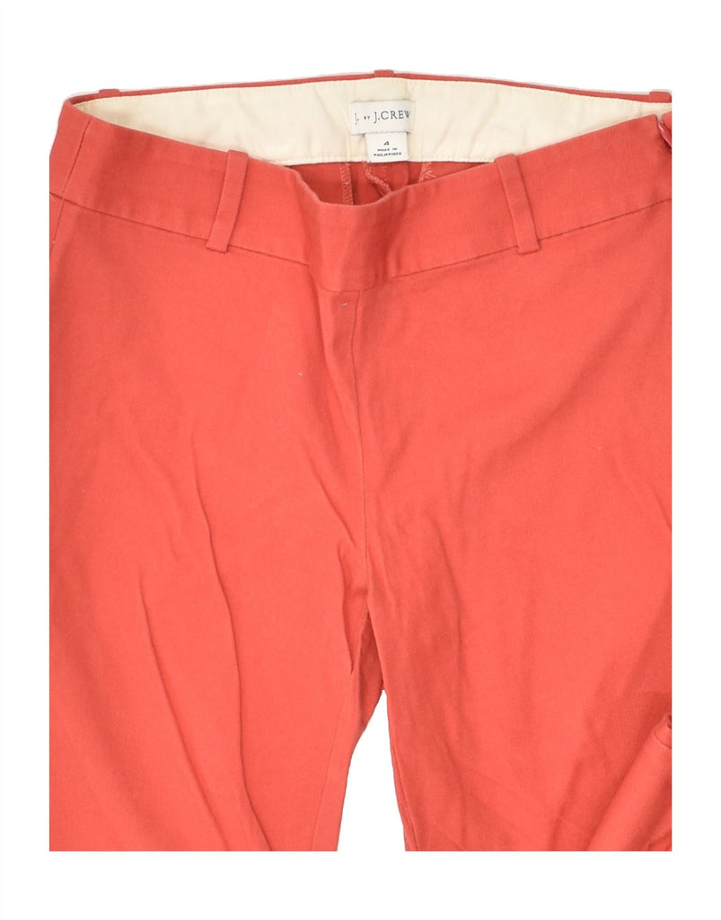 J. CREW Womens Slim Fit Cropped Trousers US 4 Small W28  Orange Cotton | Vintage J. Crew | Thrift | Second-Hand J. Crew | Used Clothing | Messina Hembry 