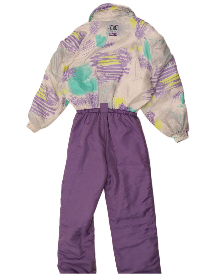 Golden Team Womens Ski Jumpsuit IT 44 Medium  Purple Colourblock Polyamide