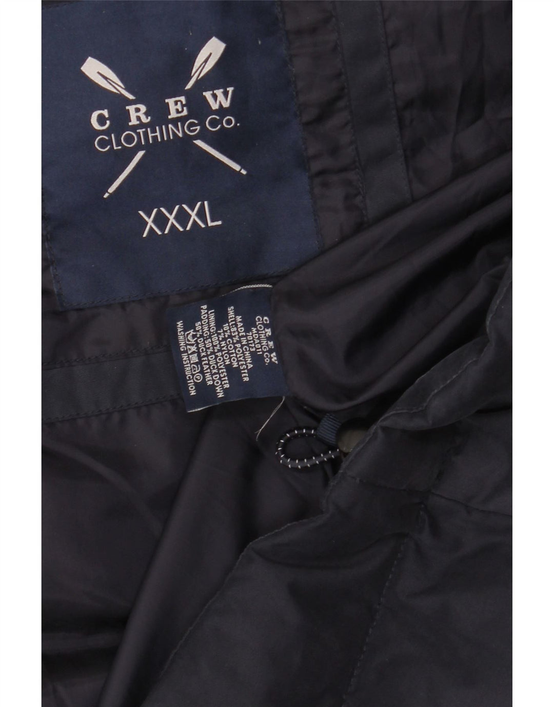 Crew Clothing Mens Padded Gilet UK 46 3XL Navy Blue Polyester