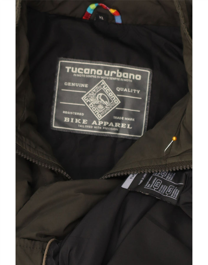 TUCANO URBANO Mens Padded Jacket UK 42 XL Khaki Polyamide