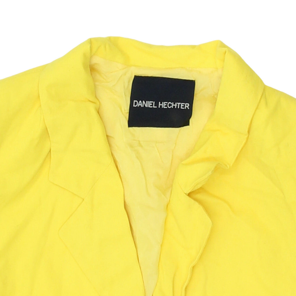 Daniel Hechter Womens Yellow Short Sleeve Blazer Jacket | Vintage Designer VTG | Vintage Messina Hembry | Thrift | Second-Hand Messina Hembry | Used Clothing | Messina Hembry 