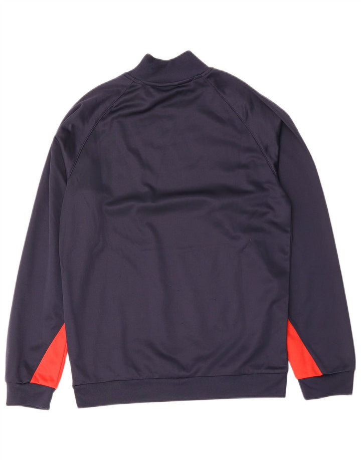 Umbro Mens Sweatshirt Jumper XS Navy Blue Colourblock Polyester