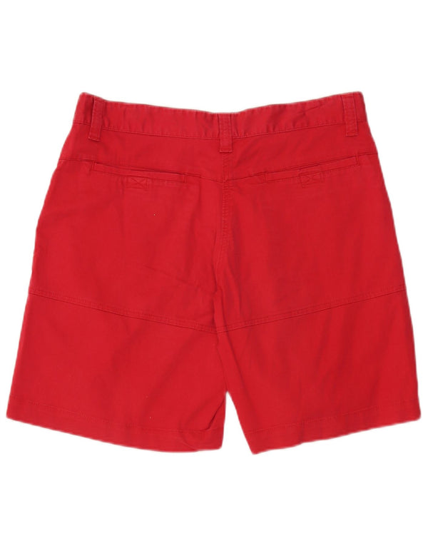 North Sails Womens Chino Shorts IT 46 Large W32 Red Cotton