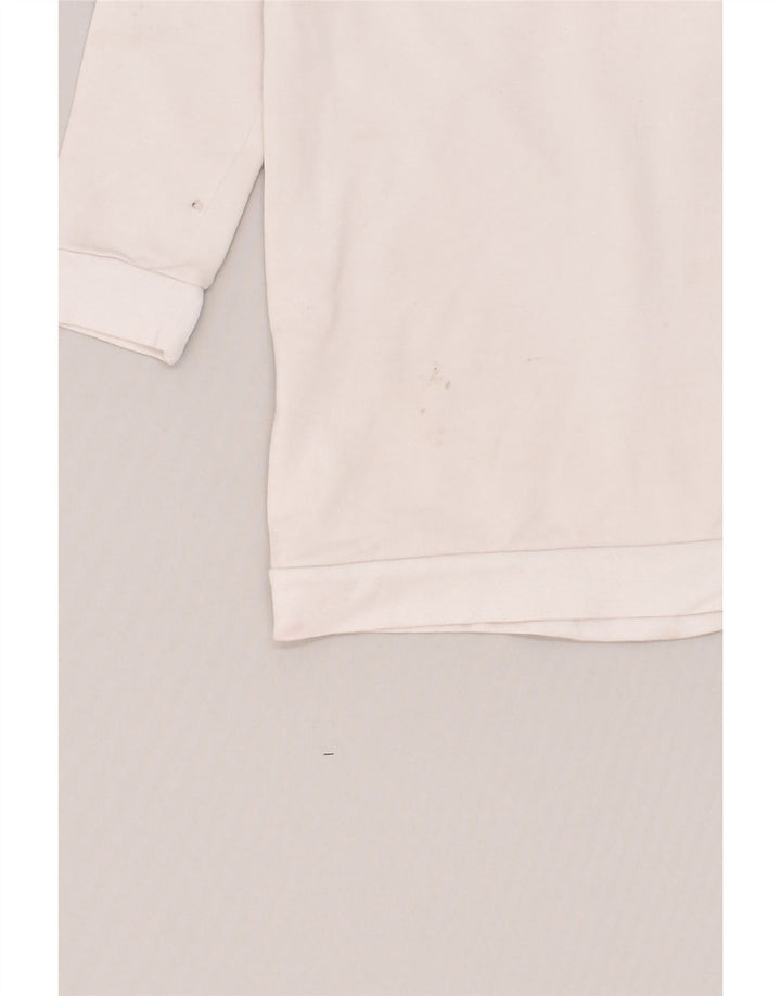 ICEBERG Girls Graphic Hoodie Jumper 5-6 Years White Colourblock Cotton | Vintage Iceberg | Thrift | Second-Hand Iceberg | Used Clothing | Messina Hembry 