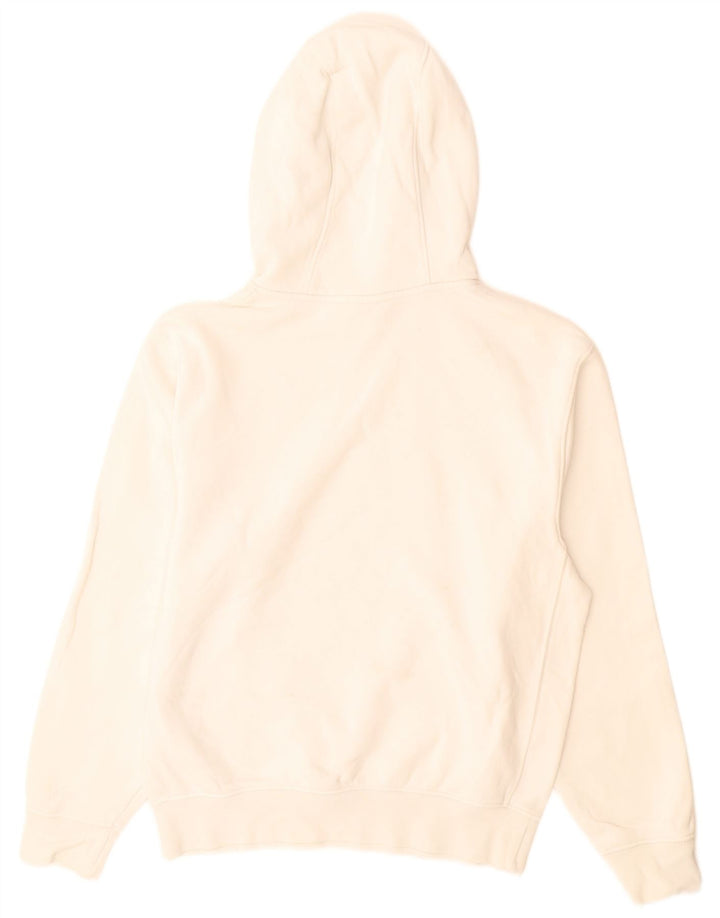 Nike Mens Graphic Hoodie Jumper XS White Cotton