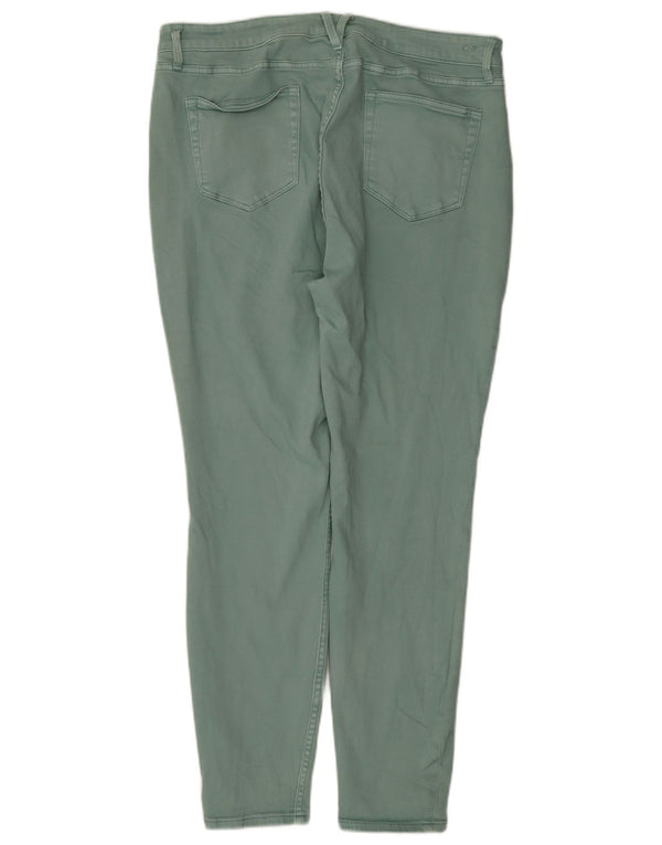 Vineyard Vines Womens Tapered Casual Trousers  W33 L28 Green Cotton