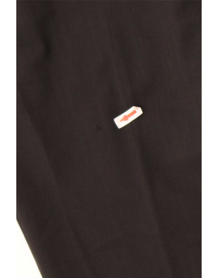 Zara Mens Straight Suit Trousers EU 44 Large W34 L27 Black Polyester