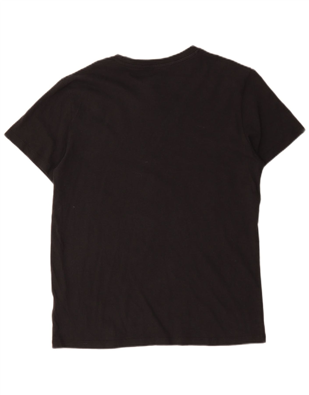 Jack & Jones Mens T-Shirt Top Large Black Cotton