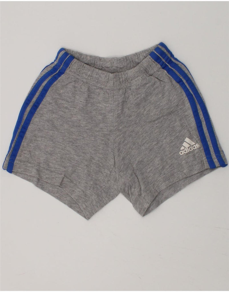 ADIDAS Baby Boys Sport Shorts 6-9 Months Grey Cotton | Vintage Adidas | Thrift | Second-Hand Adidas | Used Clothing | Messina Hembry 