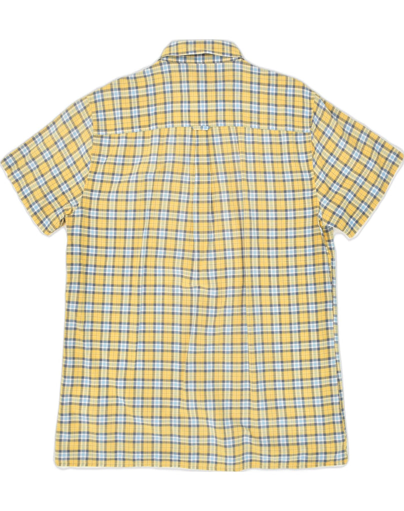 LEE Mens Regular Fit Short Sleeve Shirt XL Yellow Check Cotton | Vintage Lee | Thrift | Second-Hand Lee | Used Clothing | Messina Hembry 