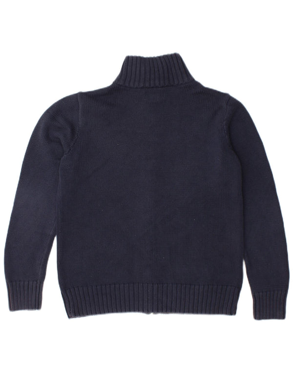 Ralph Lauren Boys Cardigan Sweater 14-15 Years Large Navy Blue Cotton
