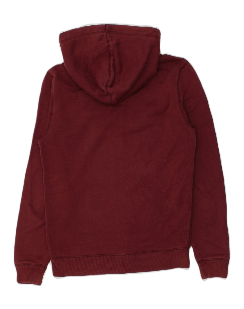 JACK WILLS Mens Classic Fit Zip Hoodie Sweater Small Burgundy Cotton | Vintage Jack Wills | Thrift | Second-Hand Jack Wills | Used Clothing | Messina Hembry 