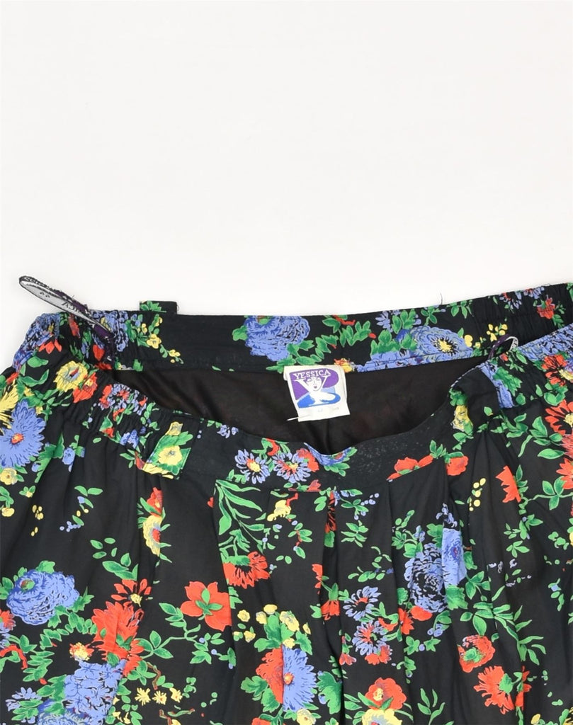 YESSICA Womens Circular Skirt IT 44 Medium W32 Multicoloured Floral | Vintage Yessica | Thrift | Second-Hand Yessica | Used Clothing | Messina Hembry 