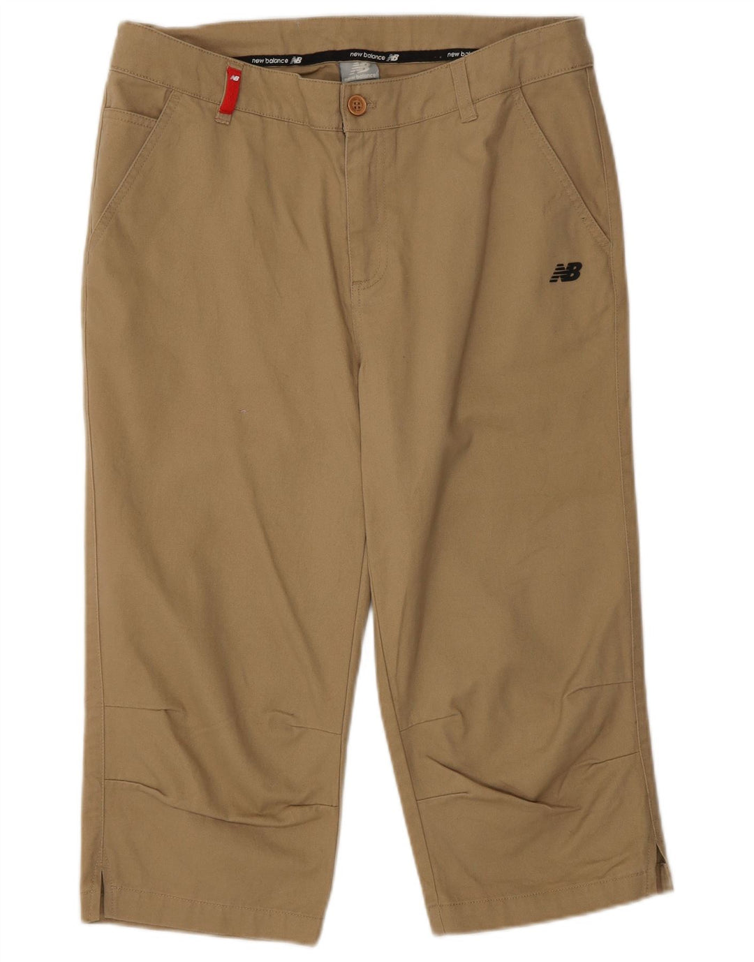 New Balance Womens Capri Trousers Medium W32 L18 Beige Cotton