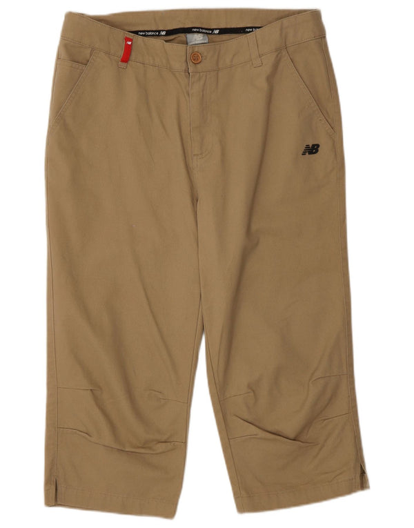 New Balance Womens Capri Trousers Medium W32 L18 Beige Cotton