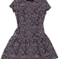 Monsoon Womens A-Line Dress UK 10 Small Grey Paisley Polyester