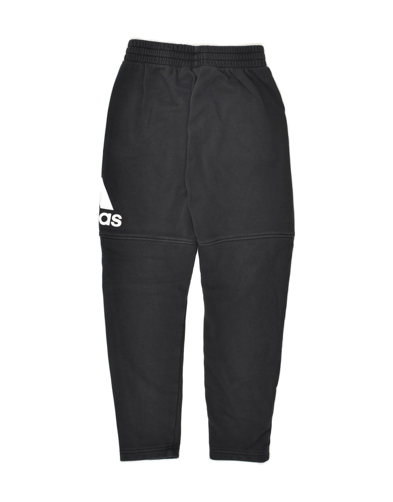 ADIDAS Boys Graphic Tracksuit Trousers 11-12 Years Black Cotton | Vintage Adidas | Thrift | Second-Hand Adidas | Used Clothing | Messina Hembry 