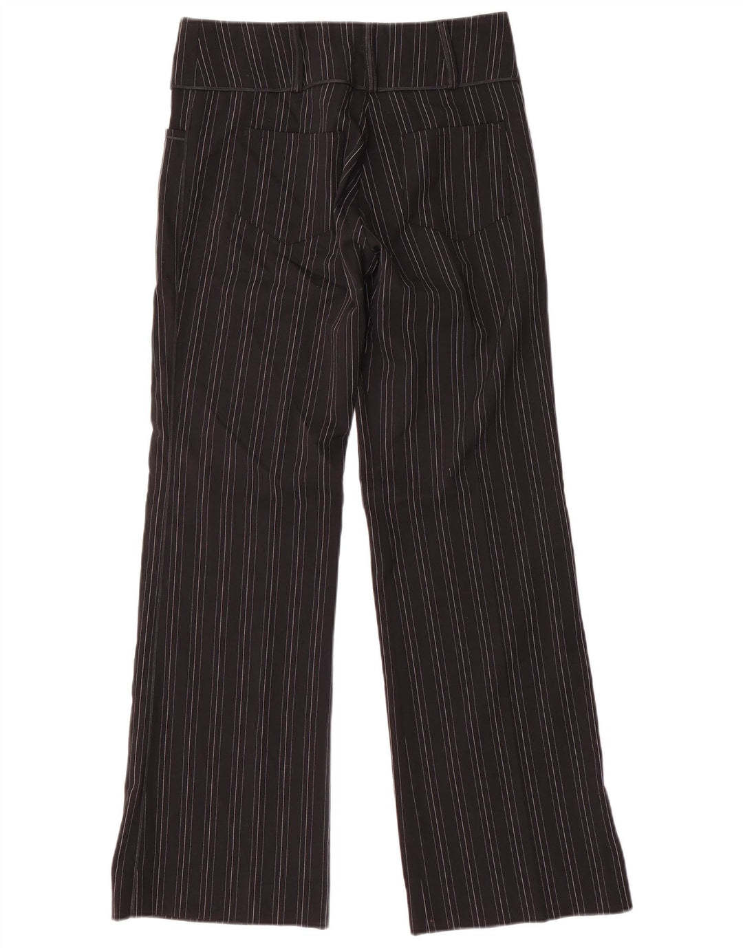 GUESS Womens Straight Casual Trousers IT 40 Small W30 L31 Black Striped