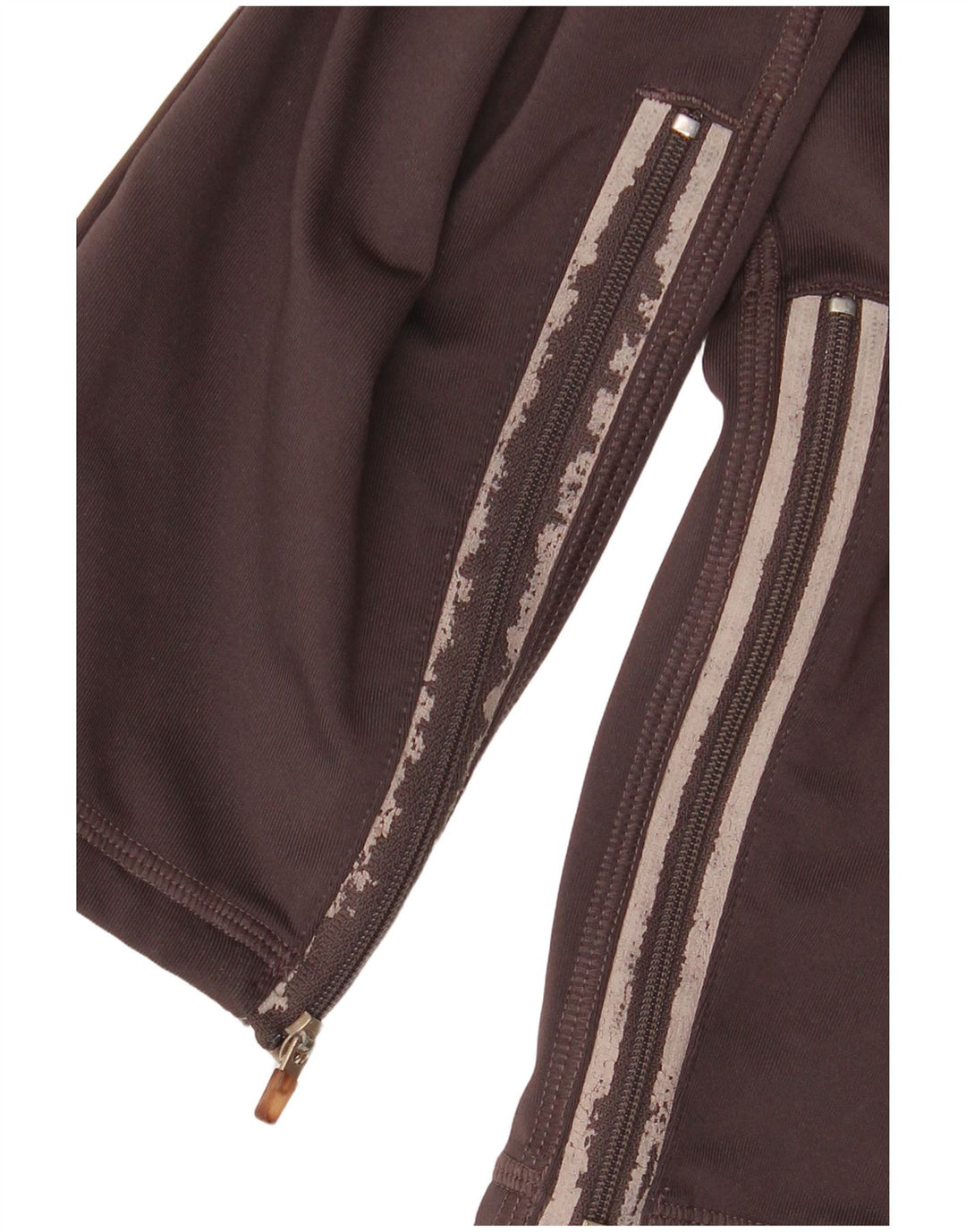 Reebok Womens Leggings UK 16 Large  Brown Polyester