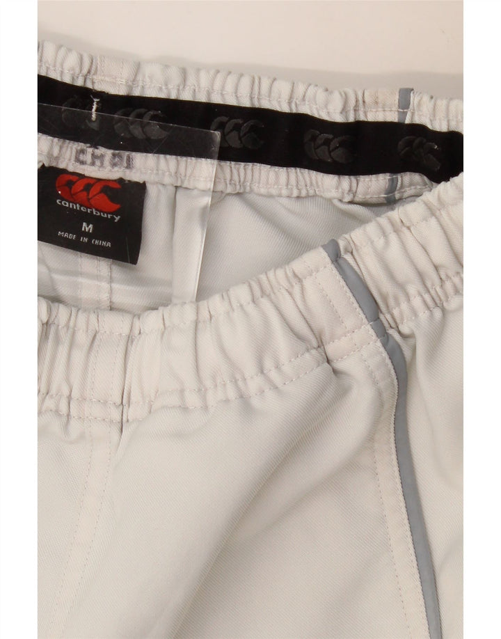 CANTERBURY Mens Sport Shorts Medium  Off White Colourblock