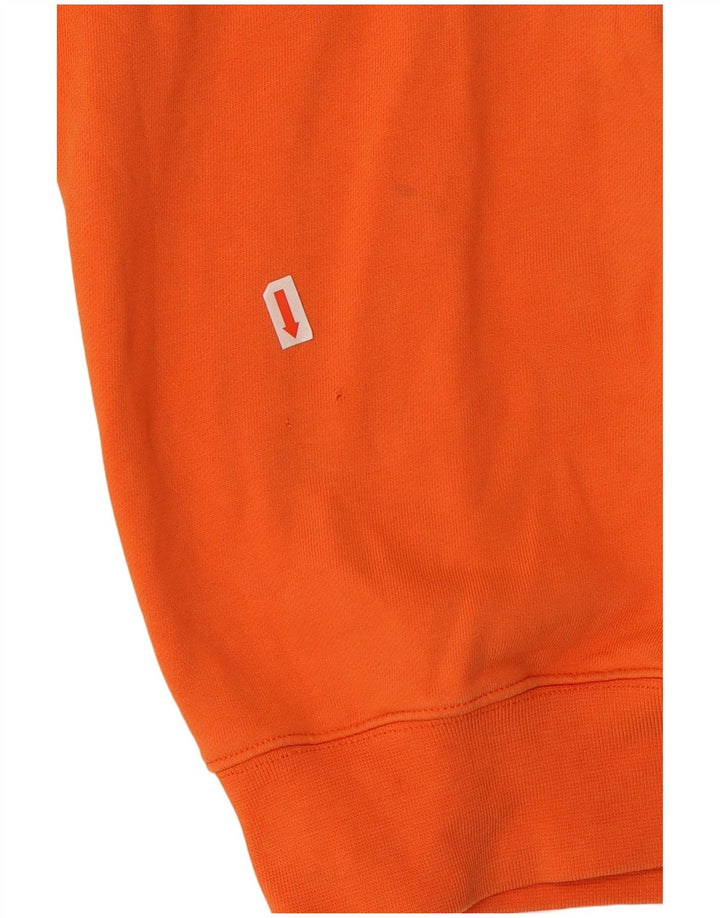 Hugo Boss Womens Graphic Sweatshirt Jumper UK 14 Medium Orange